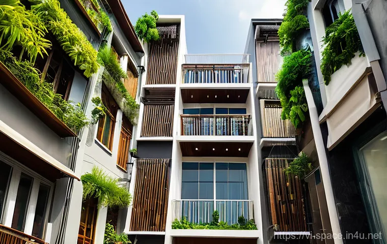 공간디자인과 관련된 최신 기술 활용 - **A modern Vietnamese smart home interior in Ho Chi Minh City, featuring a multi-generational family...