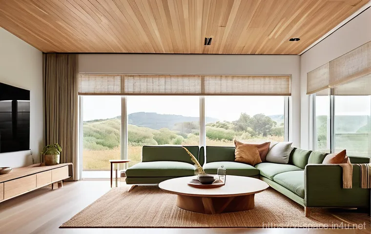 공간디자인 관련 전시회 정보 - **Harmonious Nature-Integrated Living Space:** An serene and airy modern living room, seamlessly ble... 공간디자인 관련 전시회 정보 - **Harmonious Nature-Integrated Living Space:** An serene and airy modern living room, seamlessly ble...